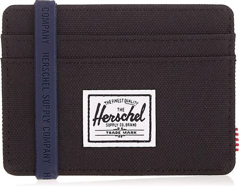 herschel supply co men's charlie rfid blocking card holder wallet|Herschel charlie rfid wallet.